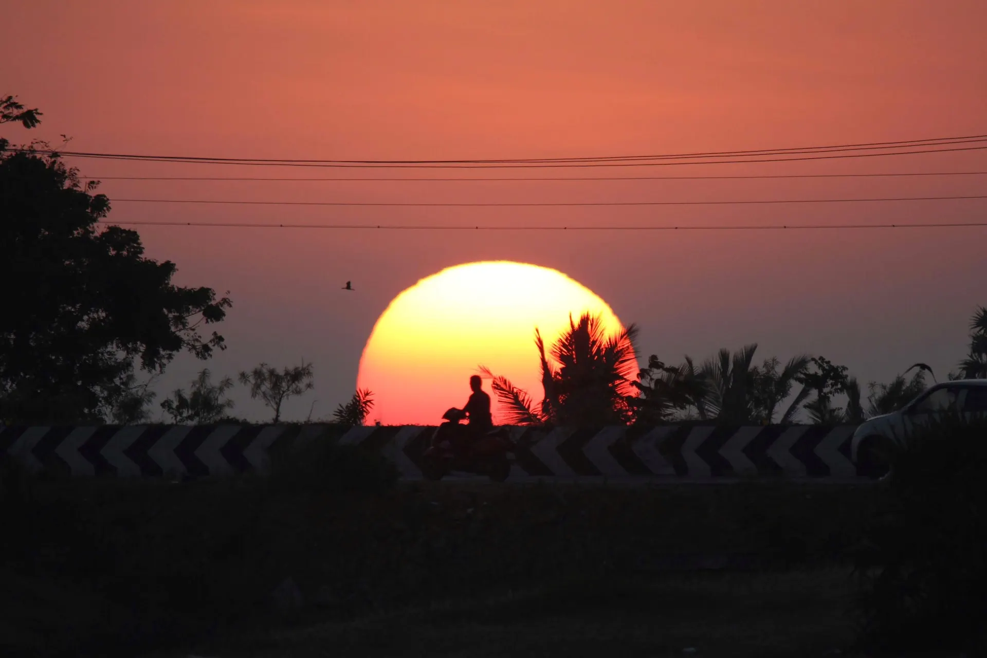 india sunset