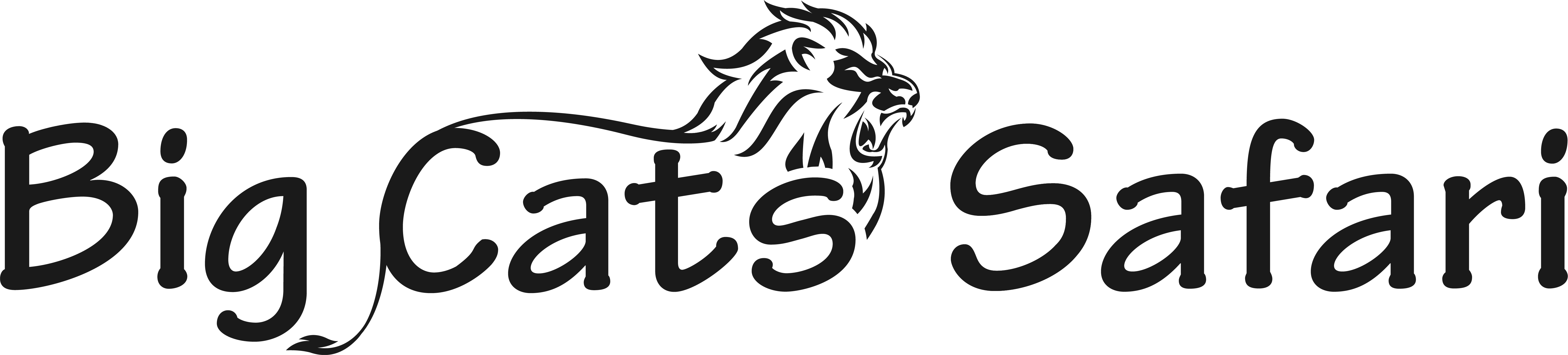 Big Cats Safari Logo Black