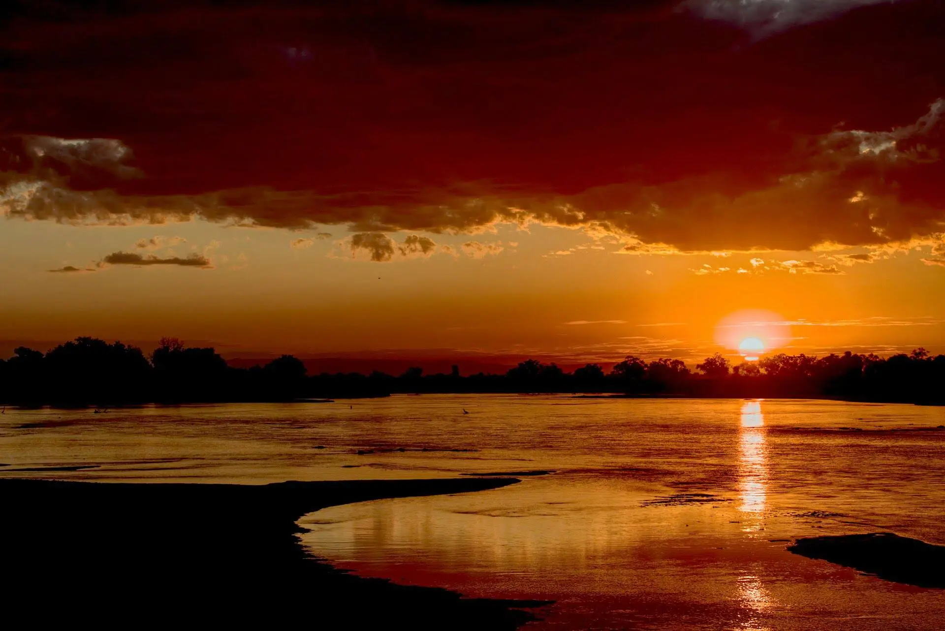 Sunset of Zambia
