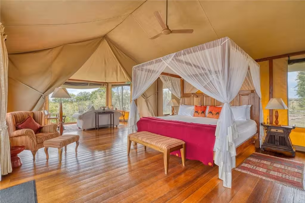 Olare Mara Kempinski Masai Mara Deluxe Tent Room