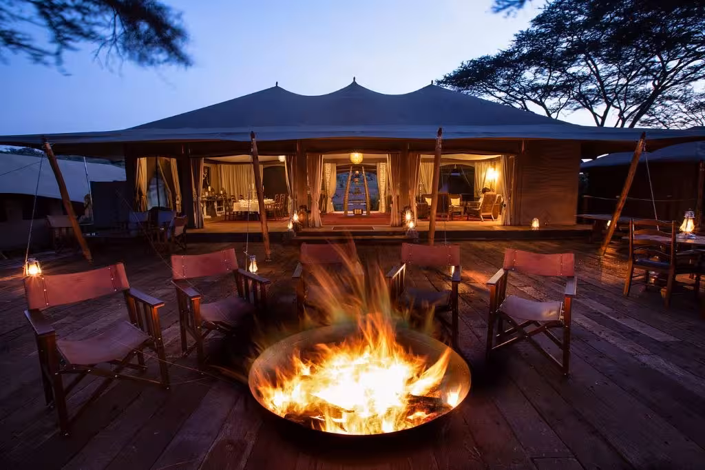 Mara Nyika Camp Campfire Lounge