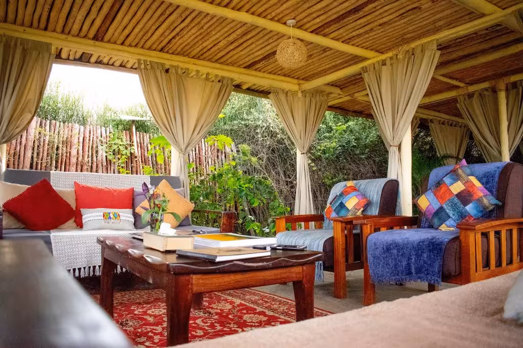 Zebra Plains Mara Camp Lounge