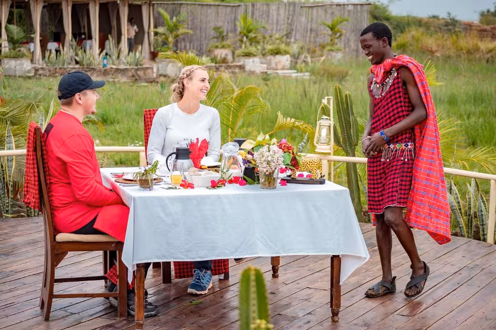 Zebra Plains Mara Camp Breakfast Setup
