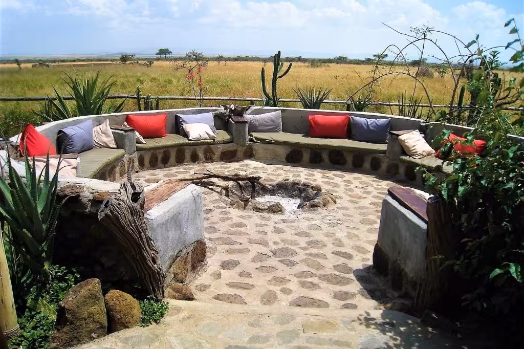 Zebra Plains Mara Camp Bonfires Area