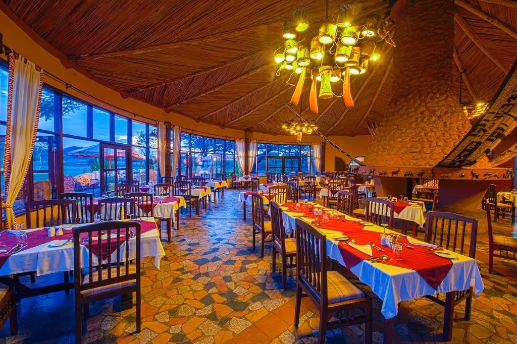 Amboseli Sopa Lodge Dinning